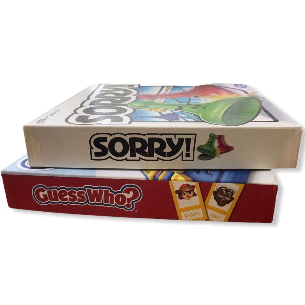 Guess Who? & Sorry! Bundle of 2 board games